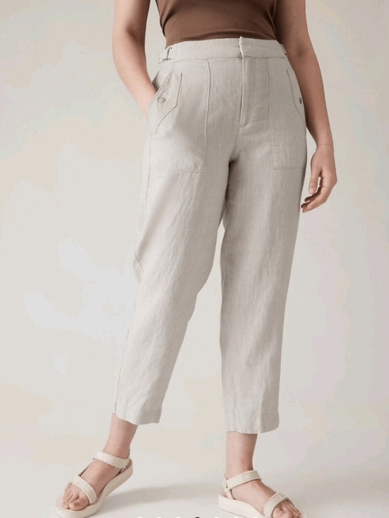 Athleta Pants - Athleta Voyager Linen Pant Sz 12 Regular Undyed